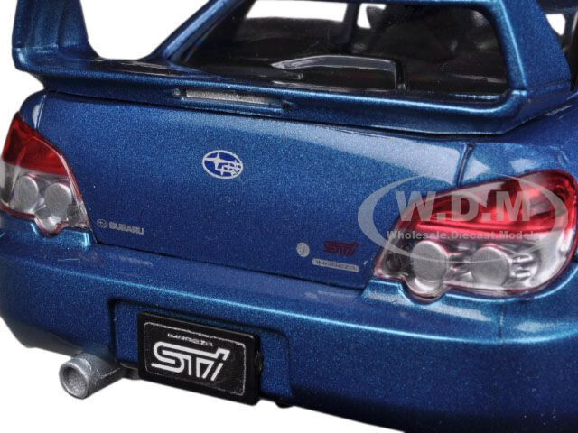 SUBARU IMPREZA WRX STI BLUE 1/24 DIECAST MODEL CAR BY MOTORMAX 73330