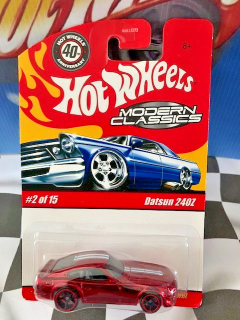 Hot Wheels 2008 Modern Classics 2/15 1972 Datsun 240Z Spectraflame RED OH5