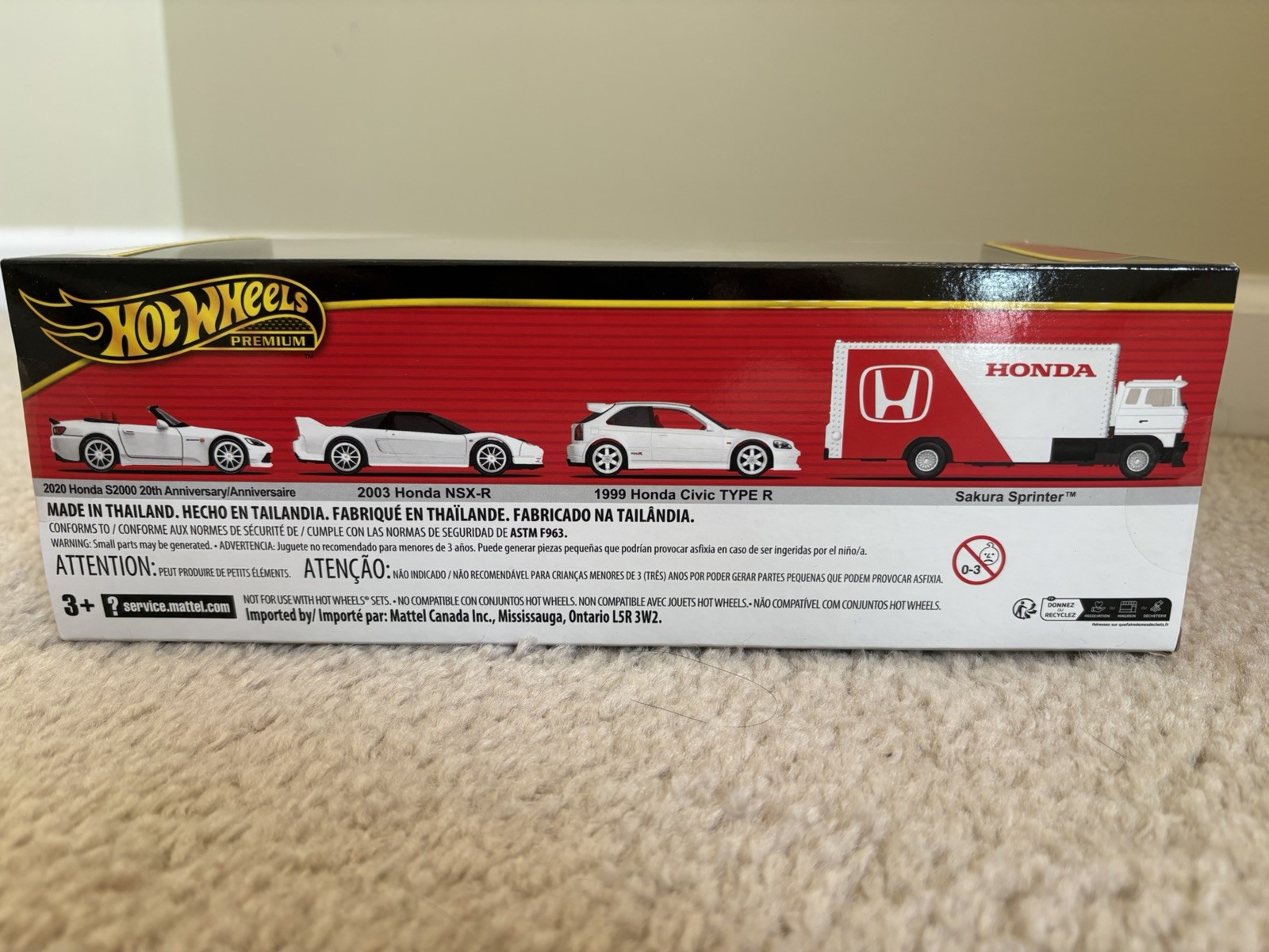 Hot Wheels Premium Collector Set Honda Type R Heritage 2025 GMH39-987D *SEE NOTE