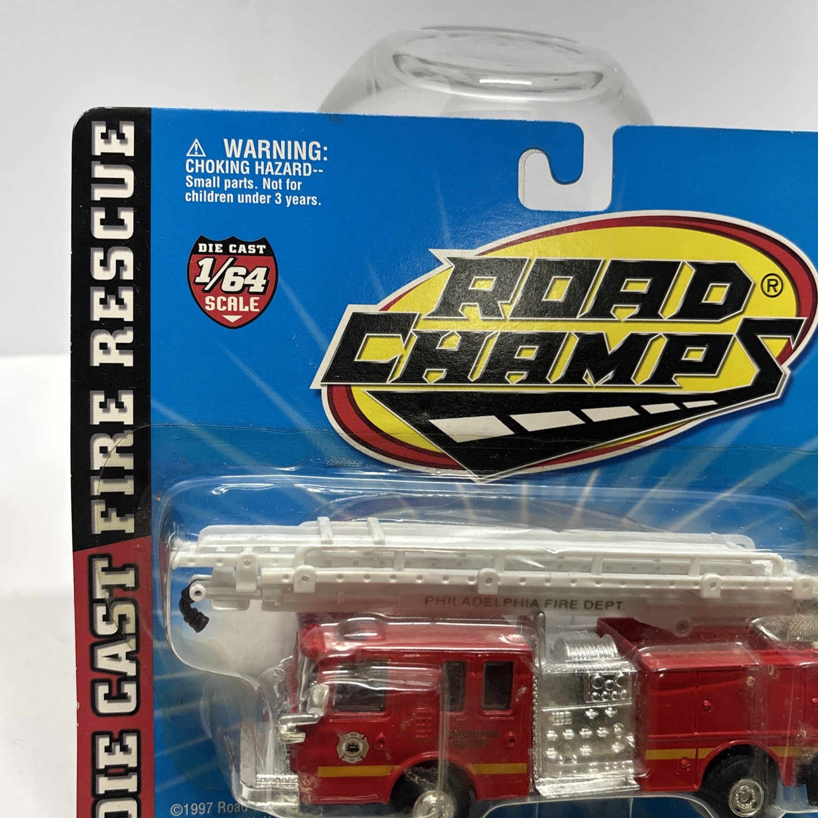 Road Champs 1:64Fire Rescue Truck Diecast 1997 Philadelphia Fire Dept. Free Ship