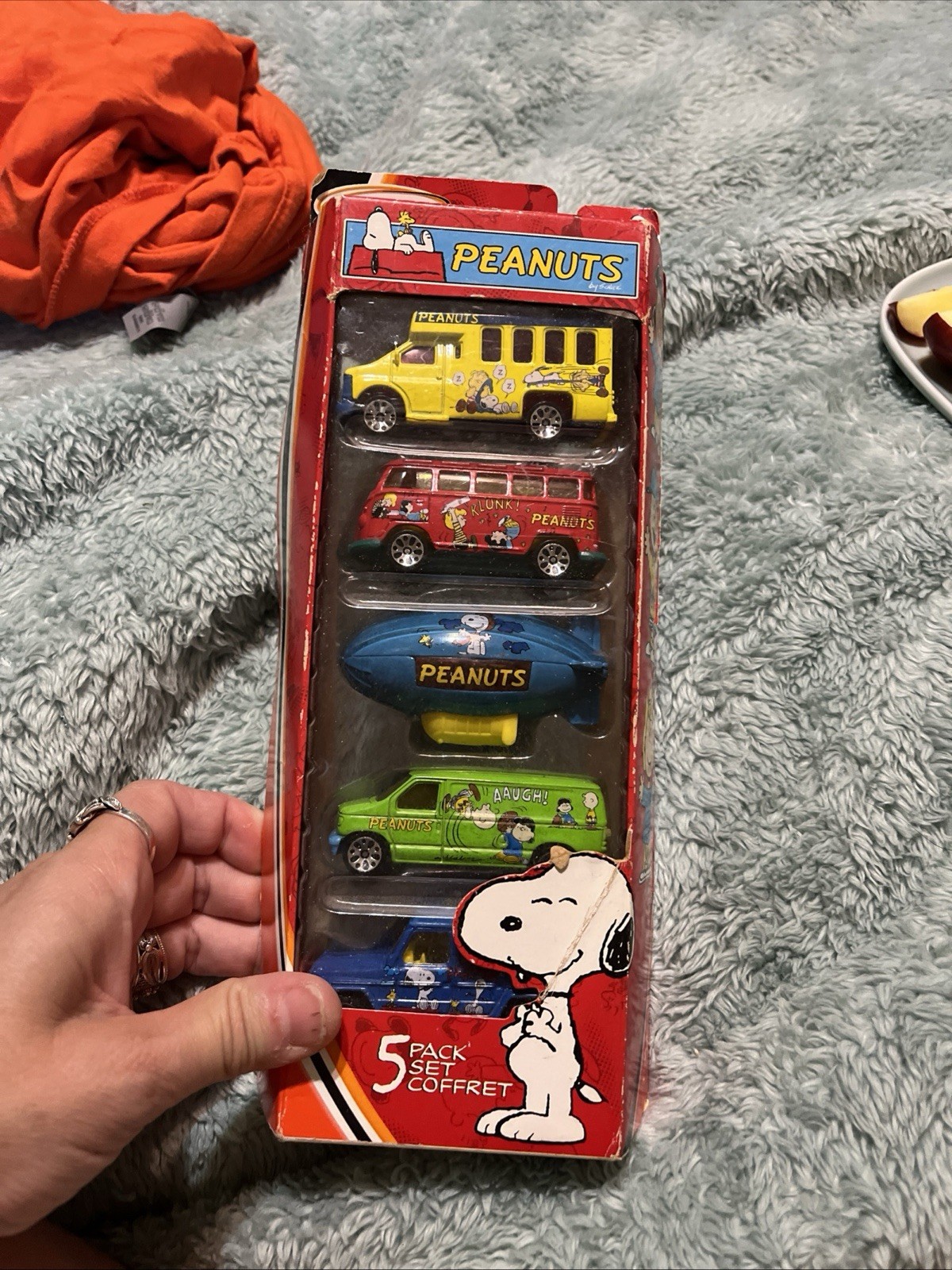 Matchbox Peanuts Gang 5-Pack 1:64 Diecast Vehicles Set, Unopened Box