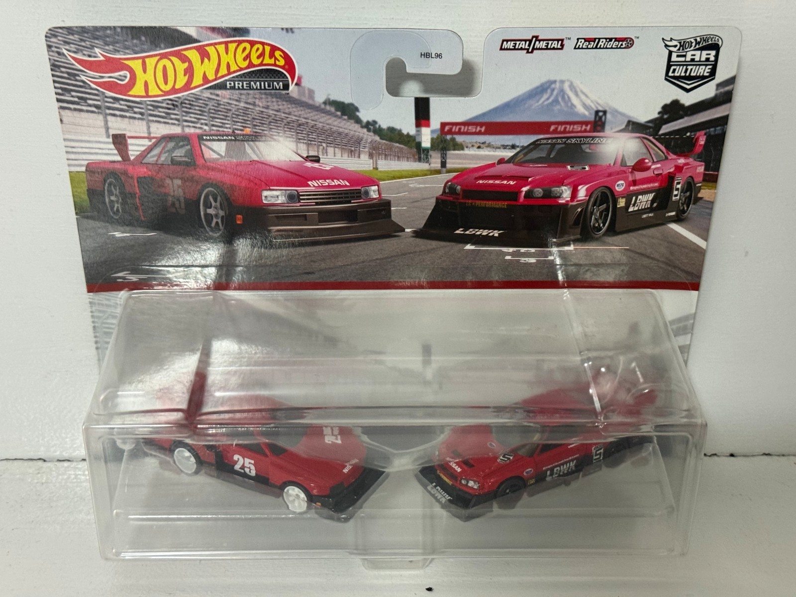 HOT WHEELS PREMIUM CAR CULTURE TWIN PACK SET NISSAN SKYLINE SILHOUETTE R34