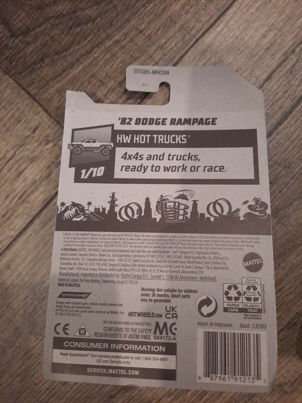 Hot Wheels ’82 Dodge Rampage HW Hot Trucks