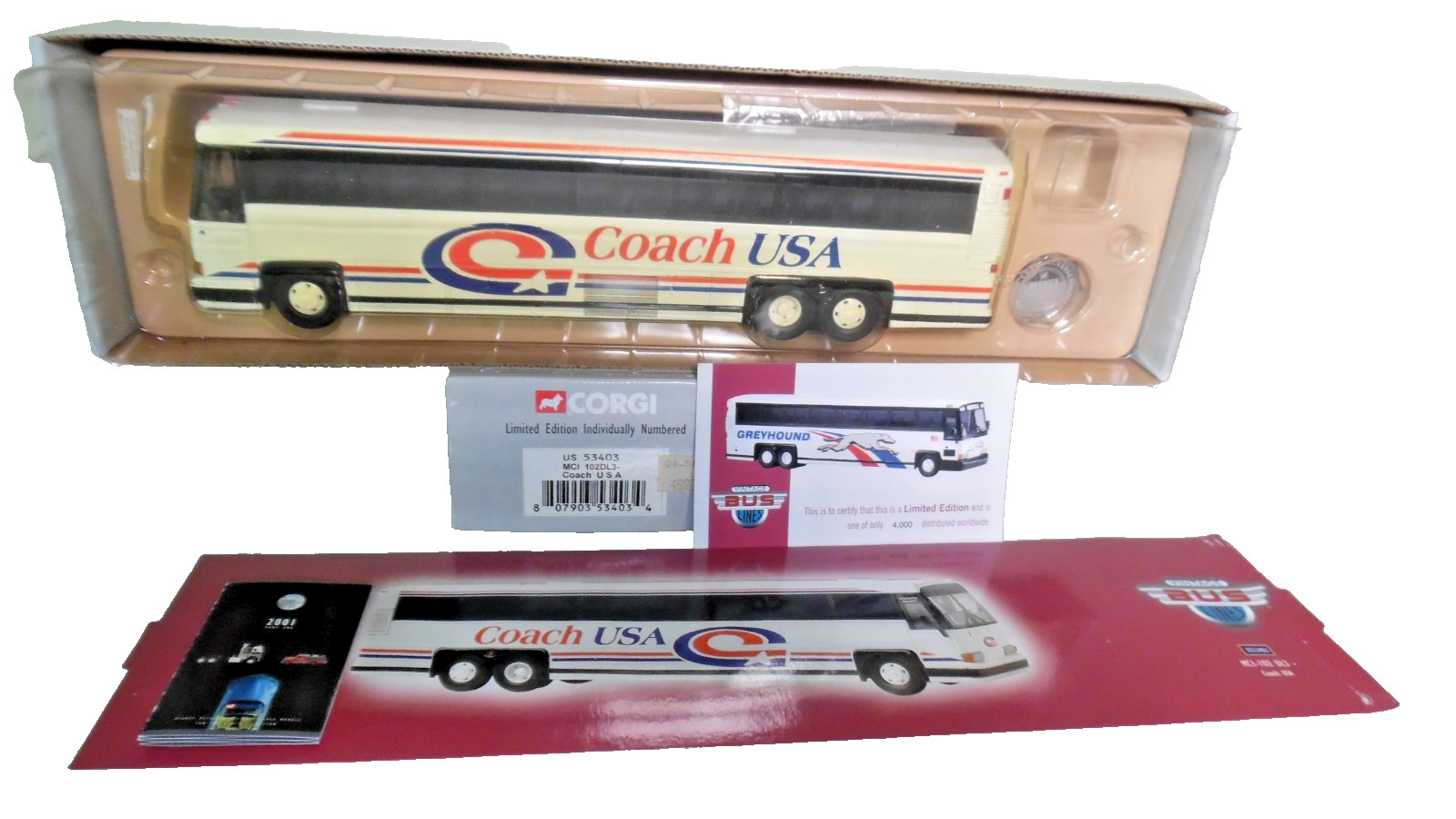 Corgi 53403 MCI 102DL3 Coach USA Bus – LIMITED EDITION New In Box