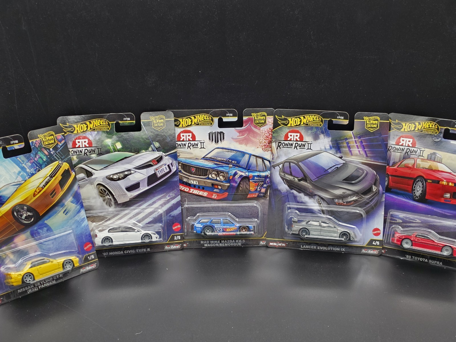 Hot Wheels 2025 Car Culture M Case Ronin Run II Set of 5 Cars FPY86-961M