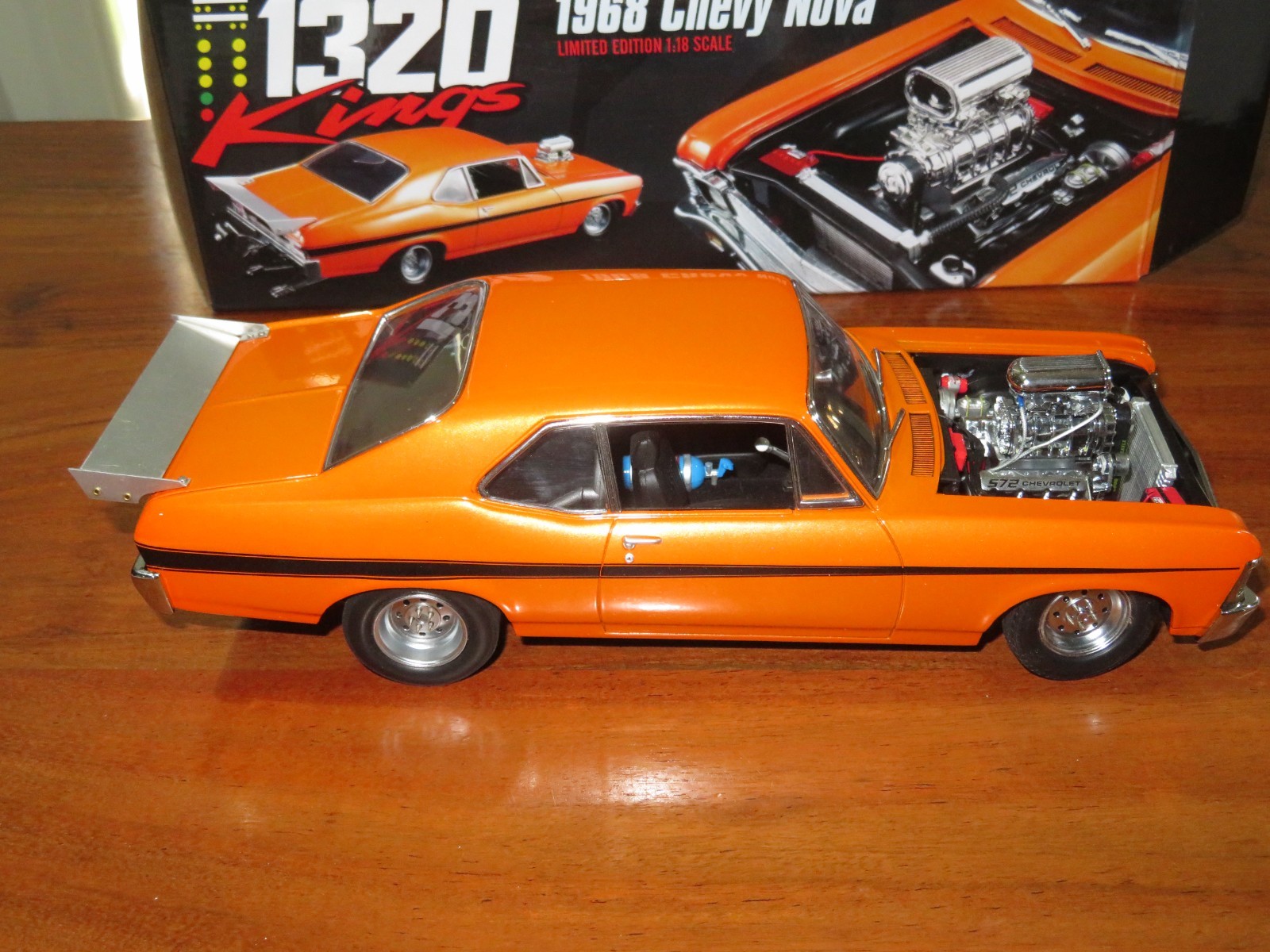 1:18 GMP 1968 Chevrolet Nova 1320 Drag Kings Orange GMP-18873
