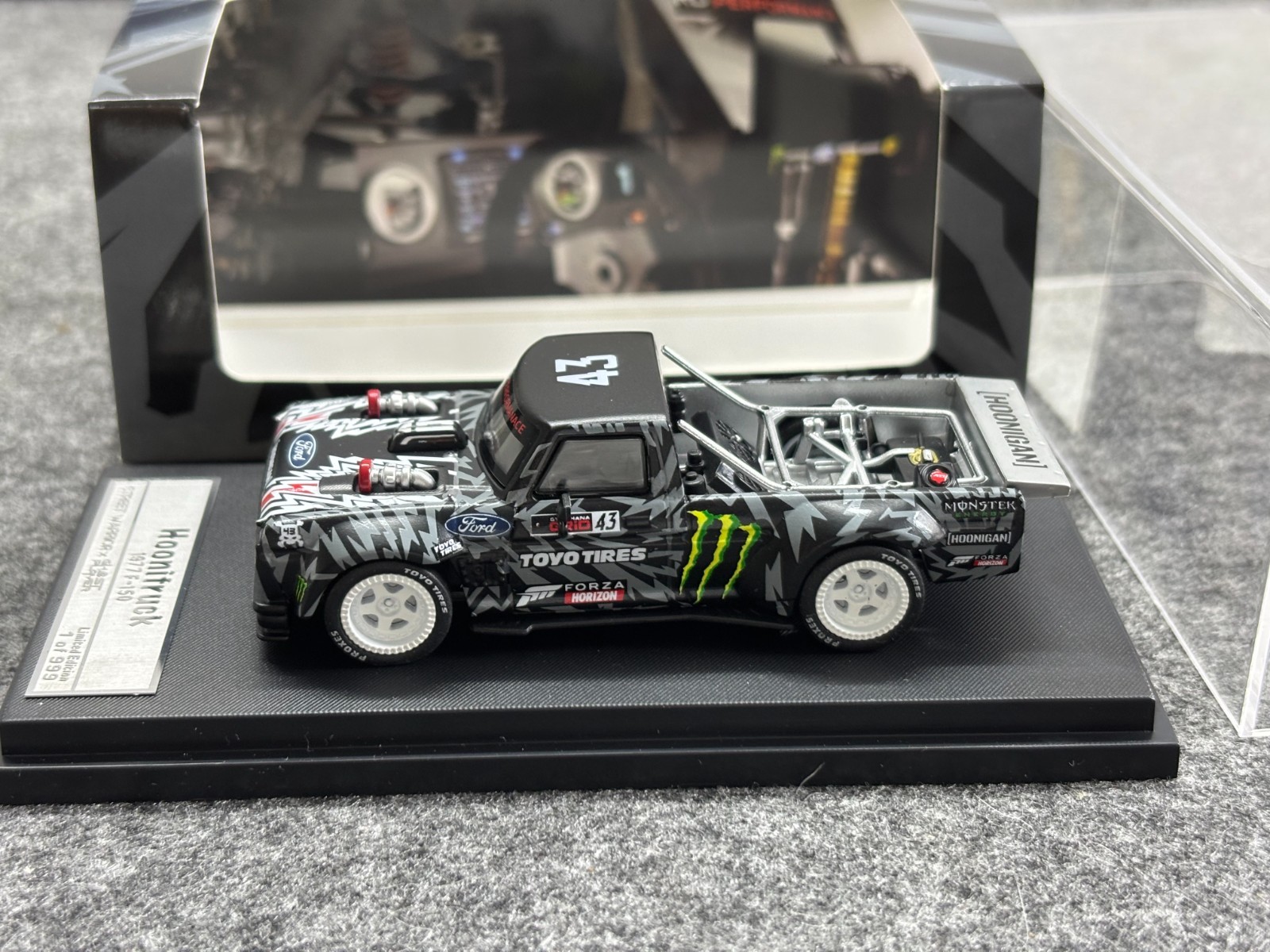 SW 1/64 Mustang Hoonicorn F-150 Pickup Truck Sports Model Diecast Metal Car