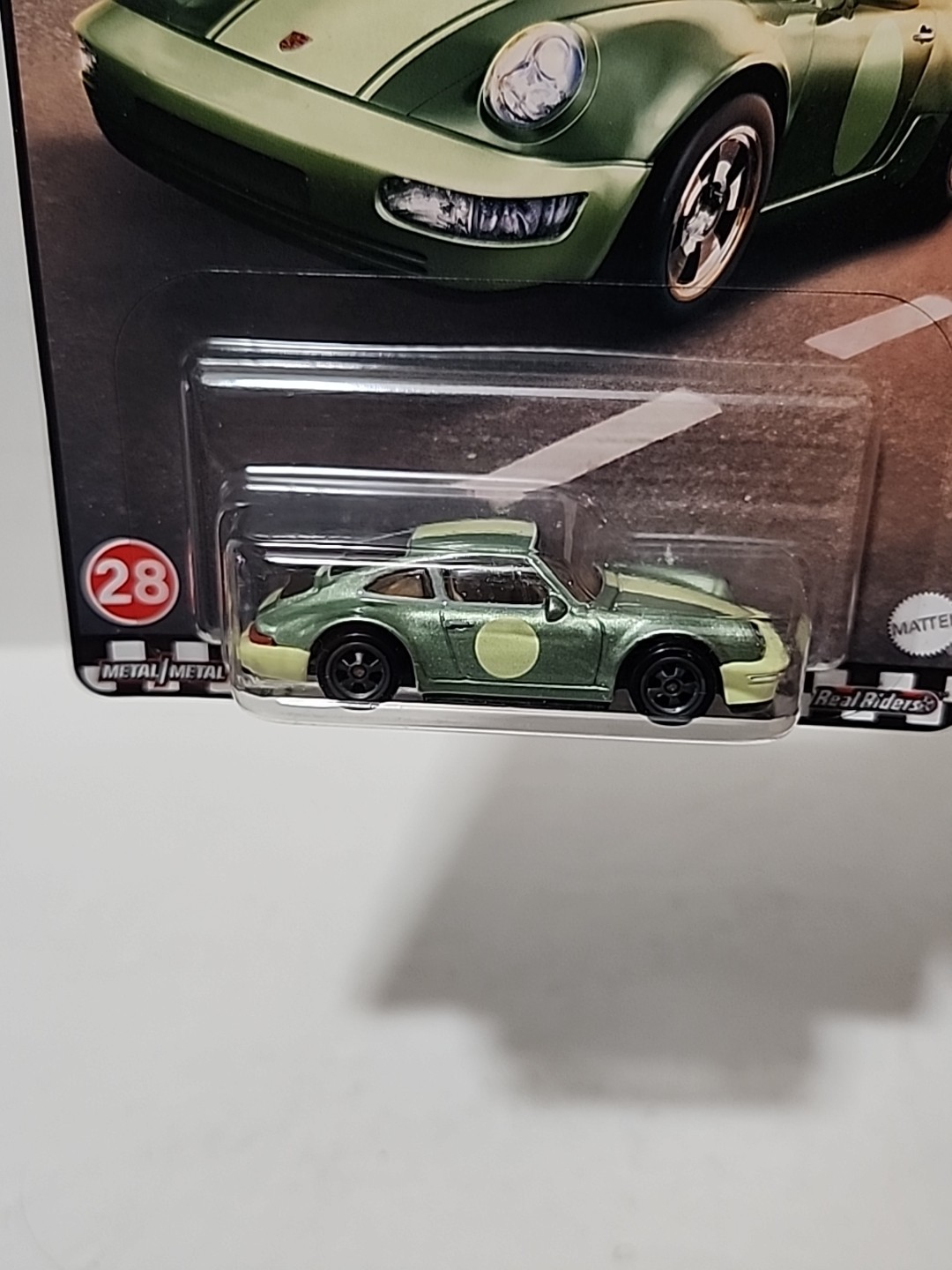 LotOf2 Hot Wheels Premium Boulevard #26 Corvette Z06 Drag Racer, #28 Porsche 964