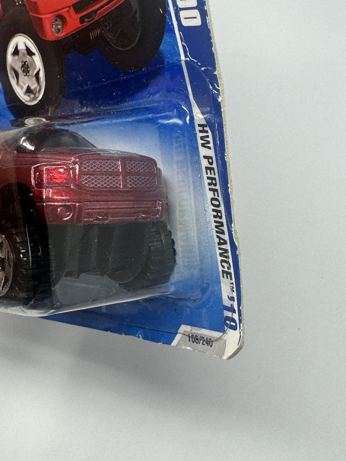Hot Wheels 2010 Performance Lifted Superlift Red Dodge Ram 1500 #108 A5
