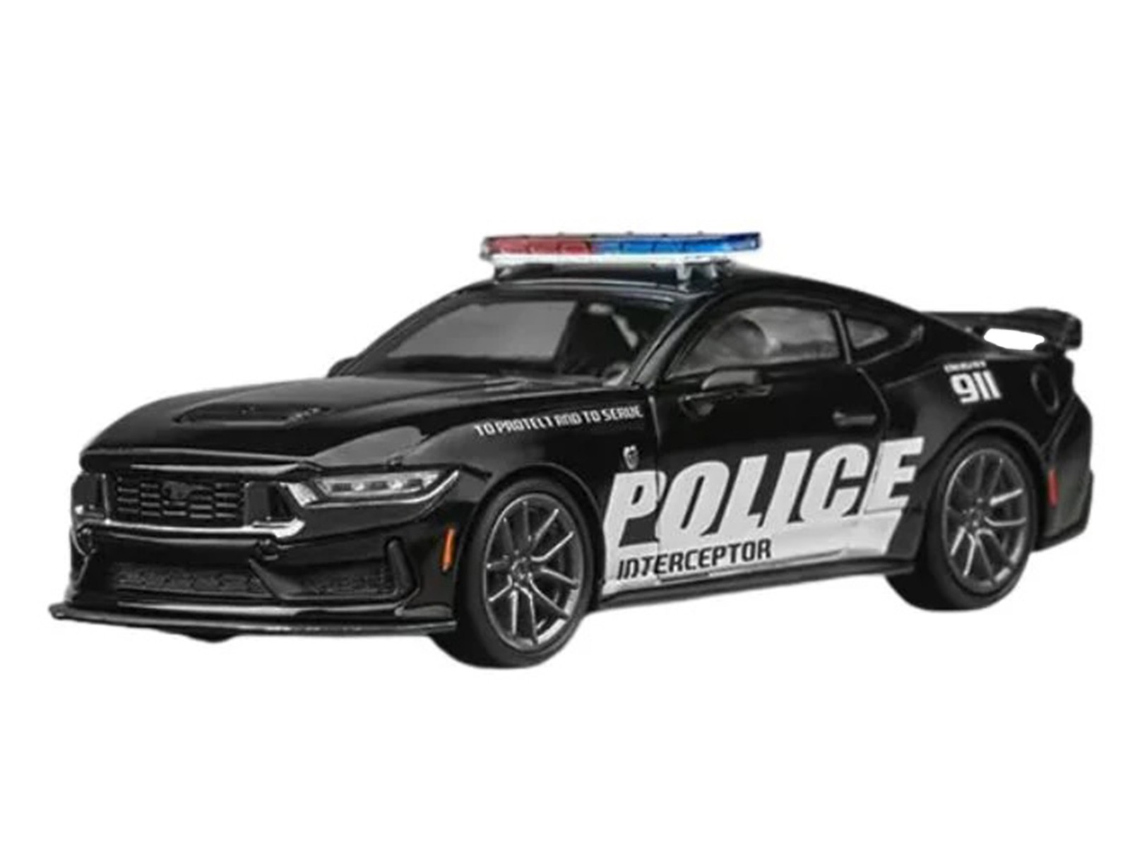 FORD MUSTANG DARK HORSE “POLICE” BLACK 1/64 BY CM MODEL CM64-DARKHORSE-PD01