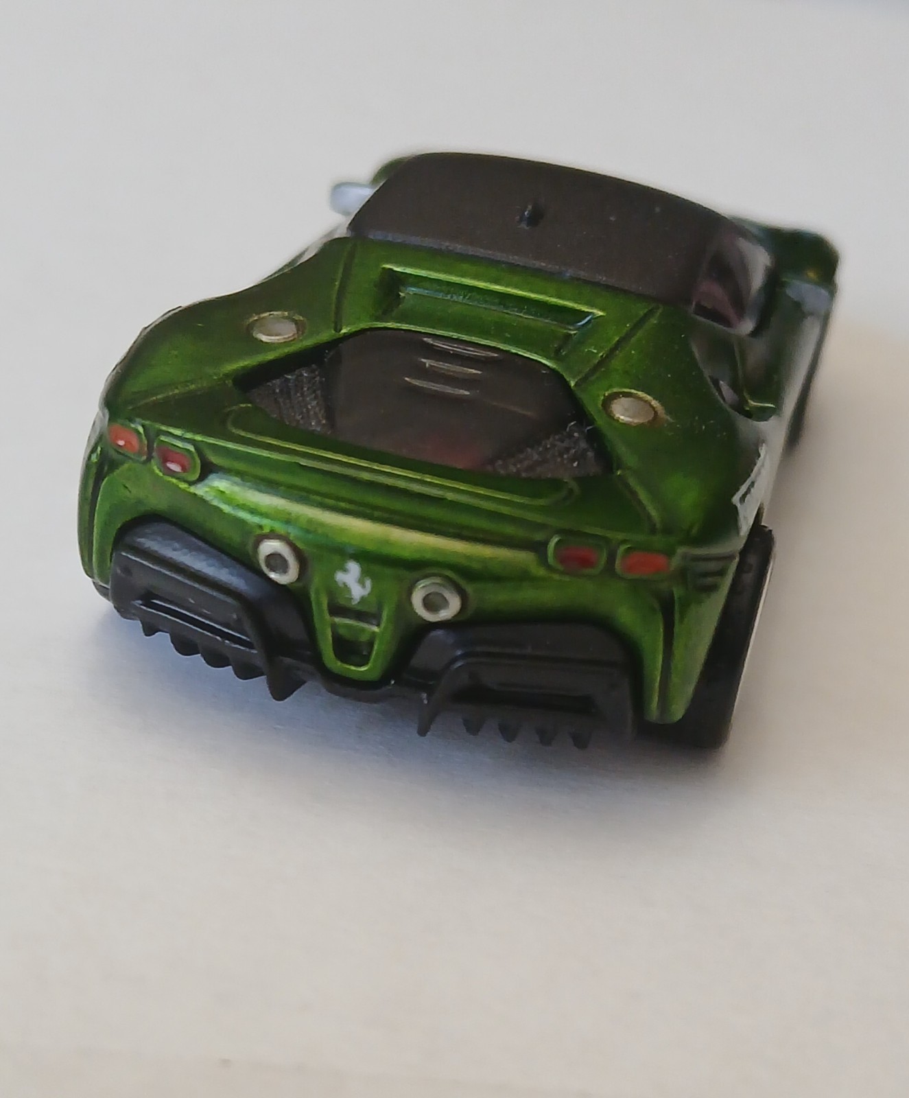 Hot Wheels Ferrari SF90 Stradale – CUSTOM WHEEL SWAP & PAINT (Satin Green)