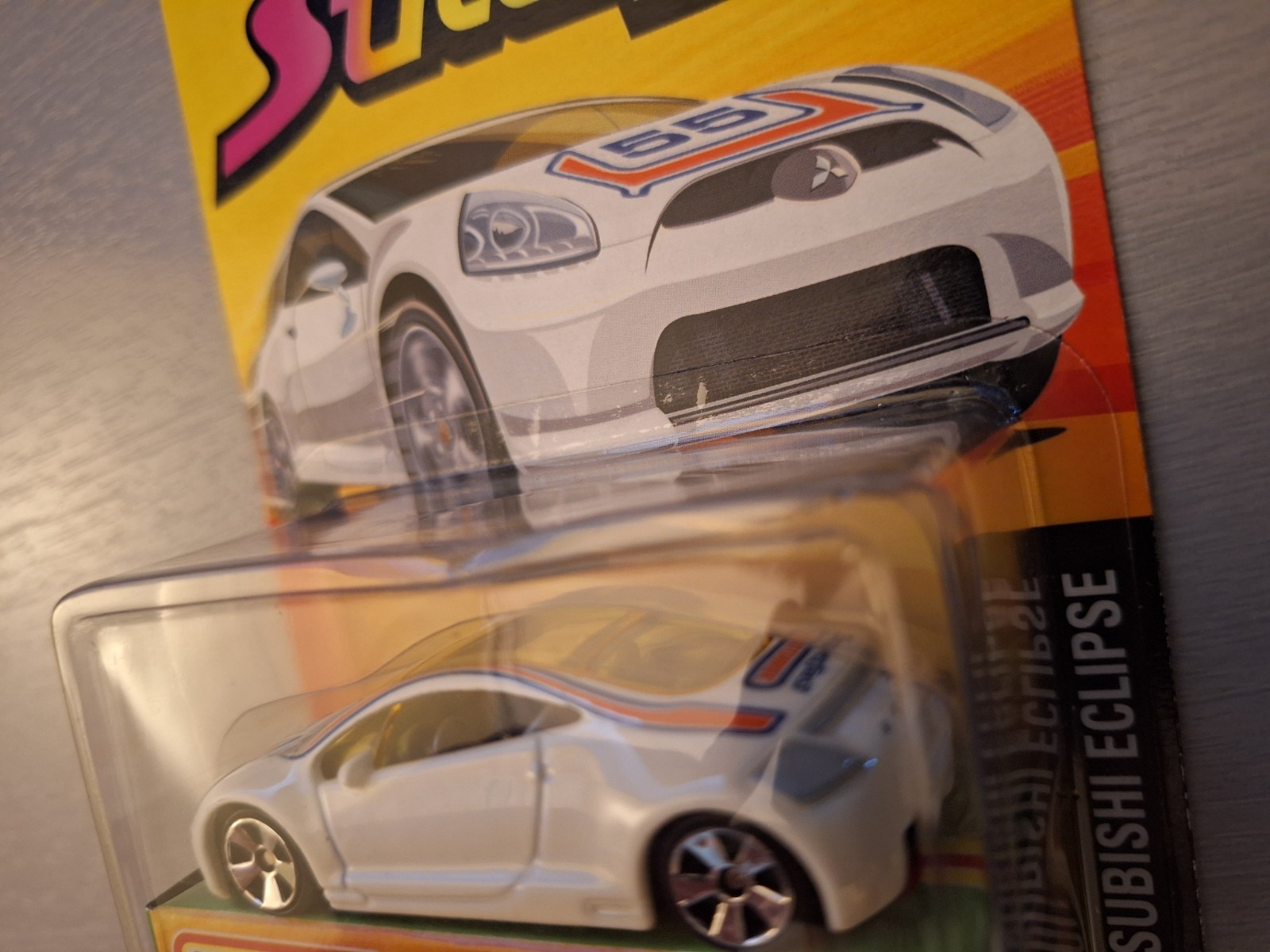 Matchbox 2005 Mitsubishi Eclipse: white 2006 Superfast Streakers Limited Edition