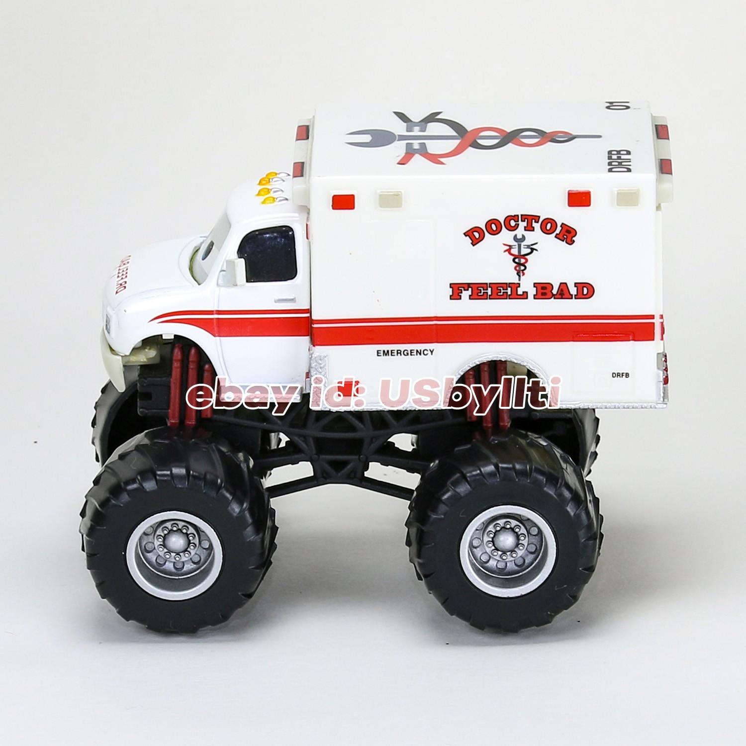 Display Model Vehicle Disney Pixar Cars Toon Monster DR. Feel Bad 1:55 Diecast