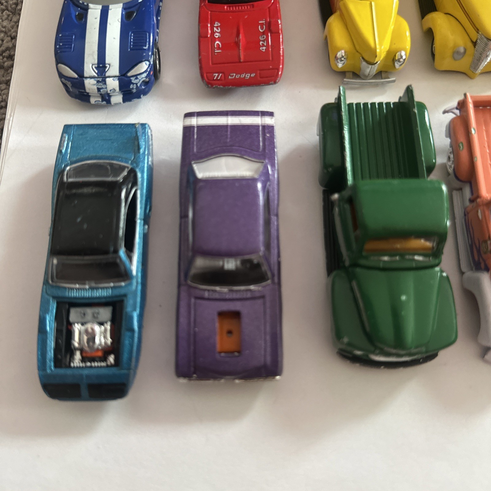 Lot of 12 Racing Champions Diecast Cars Hot Rods Trucks Viper Muscle Cars
