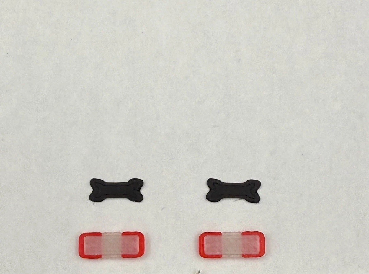 2 Pack 1/50 Mini Whelen Edge Red Clear Lightbar Gray Top Police Fire EMS 5012RCR