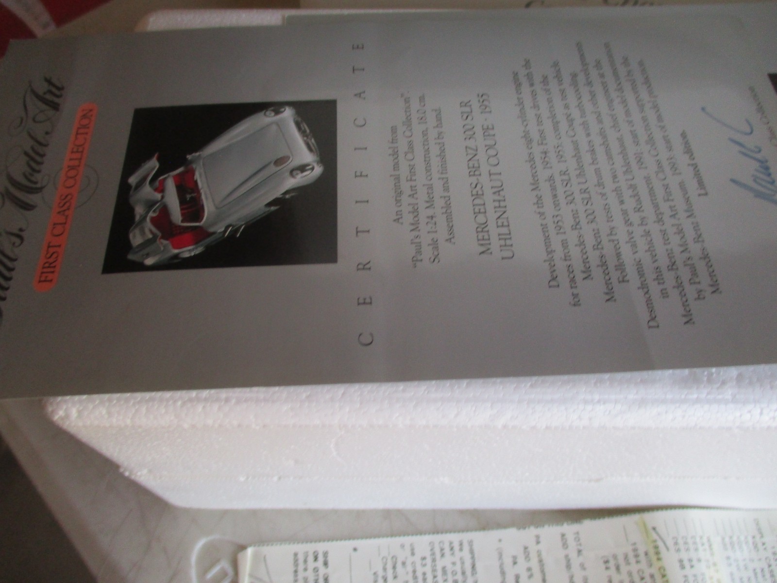 PAUL’S MODEL ART 1:24 1955 MERCEDES BENZ 300 SLR UHLEALHAUT COUPE more listed