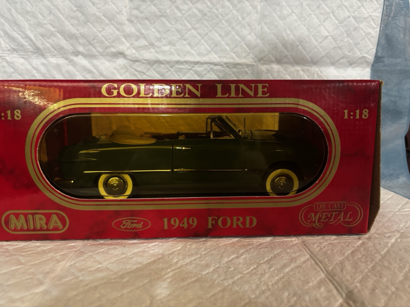 Nib Mira Golden Line 1949 Ford Convertible Green