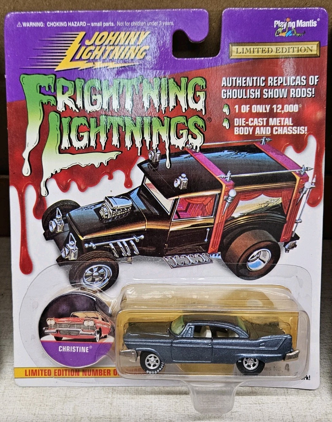 JOHNNY LIGHTNING 1997 Frightning Lightnings, Series 4 Complete Set Of 7 MONSTERS