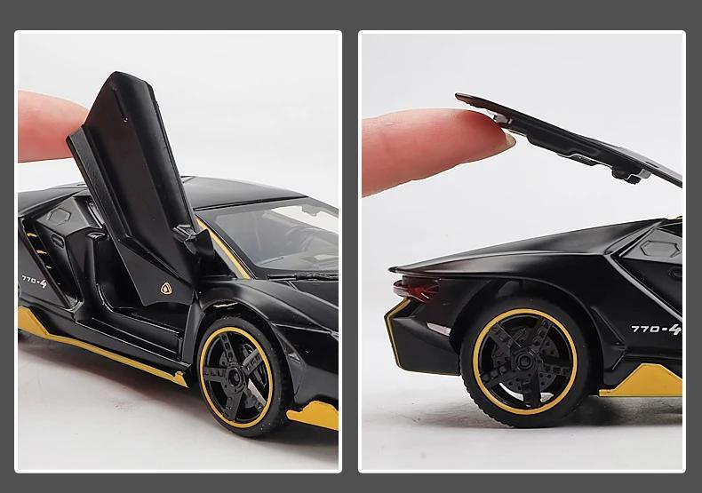 1:32 Lamborghini LP770 Diecast Toy Car – Alloy Model with Sound & Light Effect