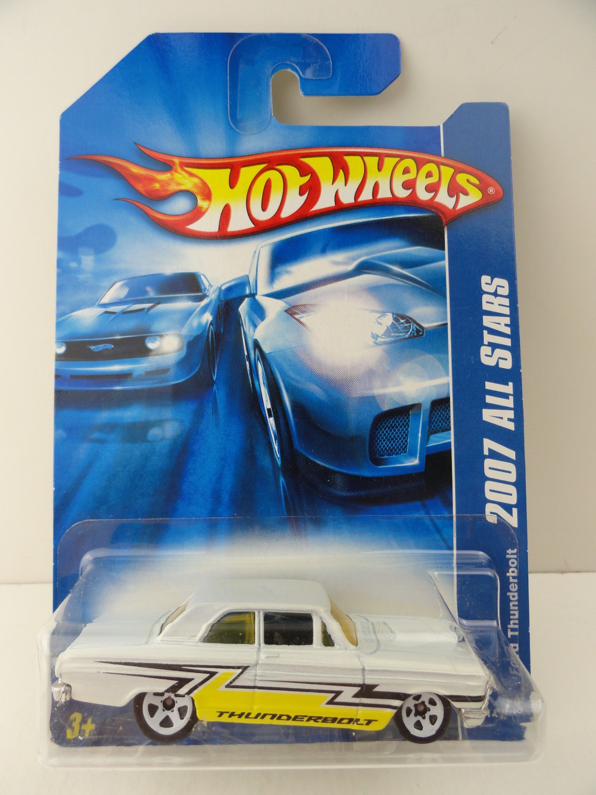 2007 Hot Wheels All Stars #143 Ford Thunderbolt (White)