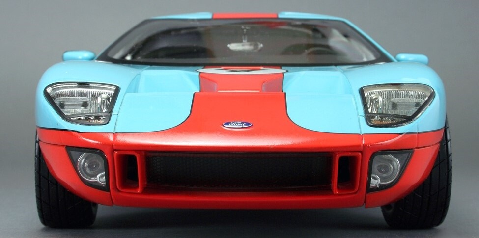 Ford GT40 Race Car Classic Custom Concept Model Hot Rod Carousel BLU 1:18