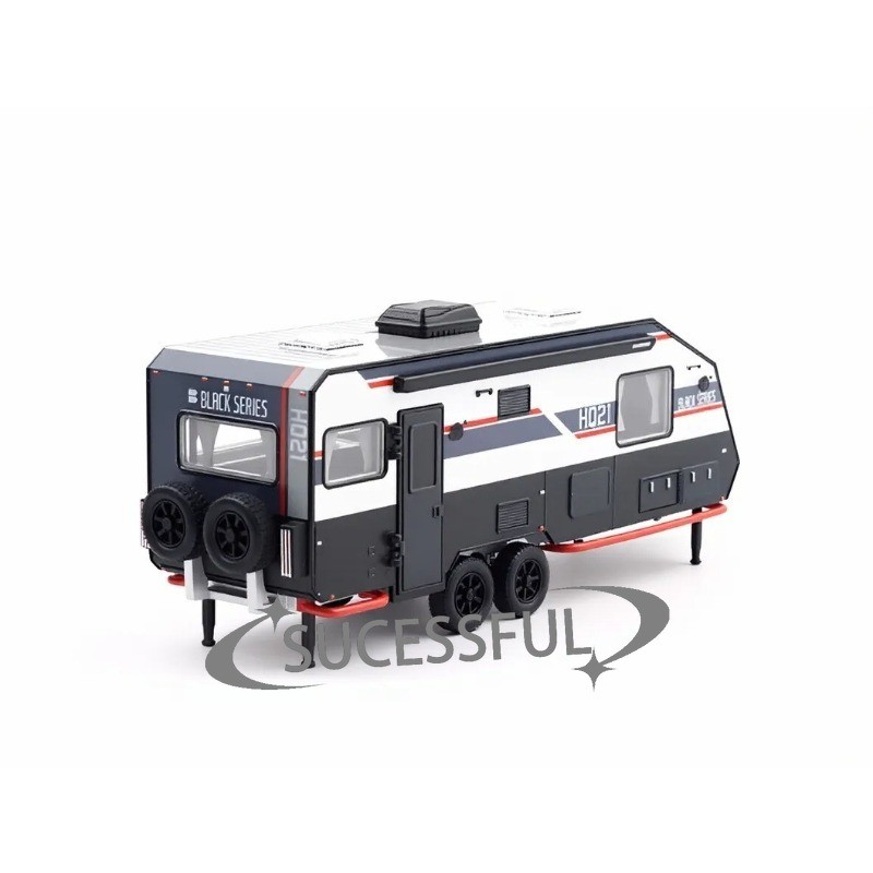 XCARTOYS 1/64 Black HQ21 Offroad Camper Trailer Diecast Metal Car New Sealed