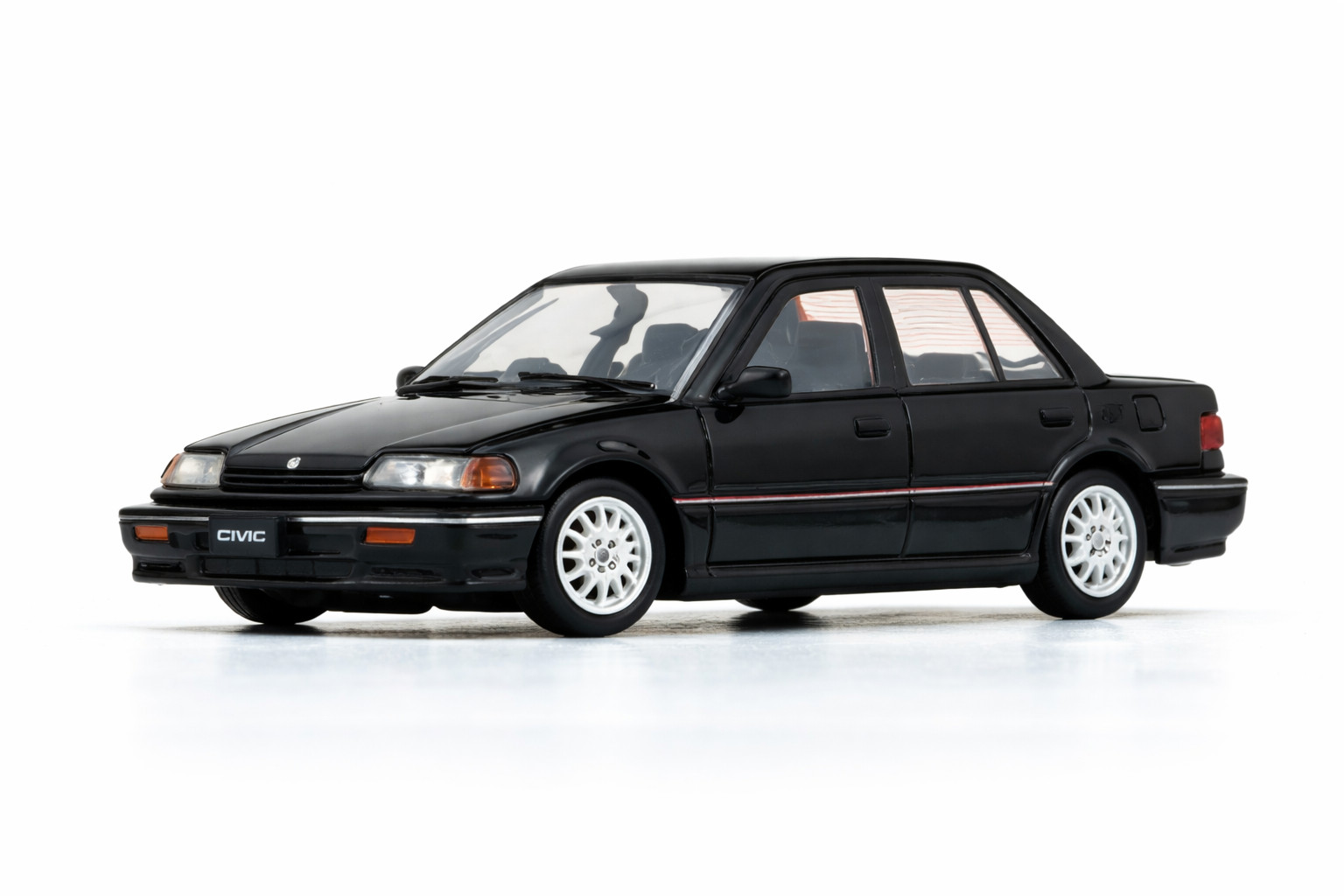 BM 1/64 Die Cast HONDA CIVIC EF2 (LHD) Model Cars (3-PACK) *BLACK-RED-WHITE*