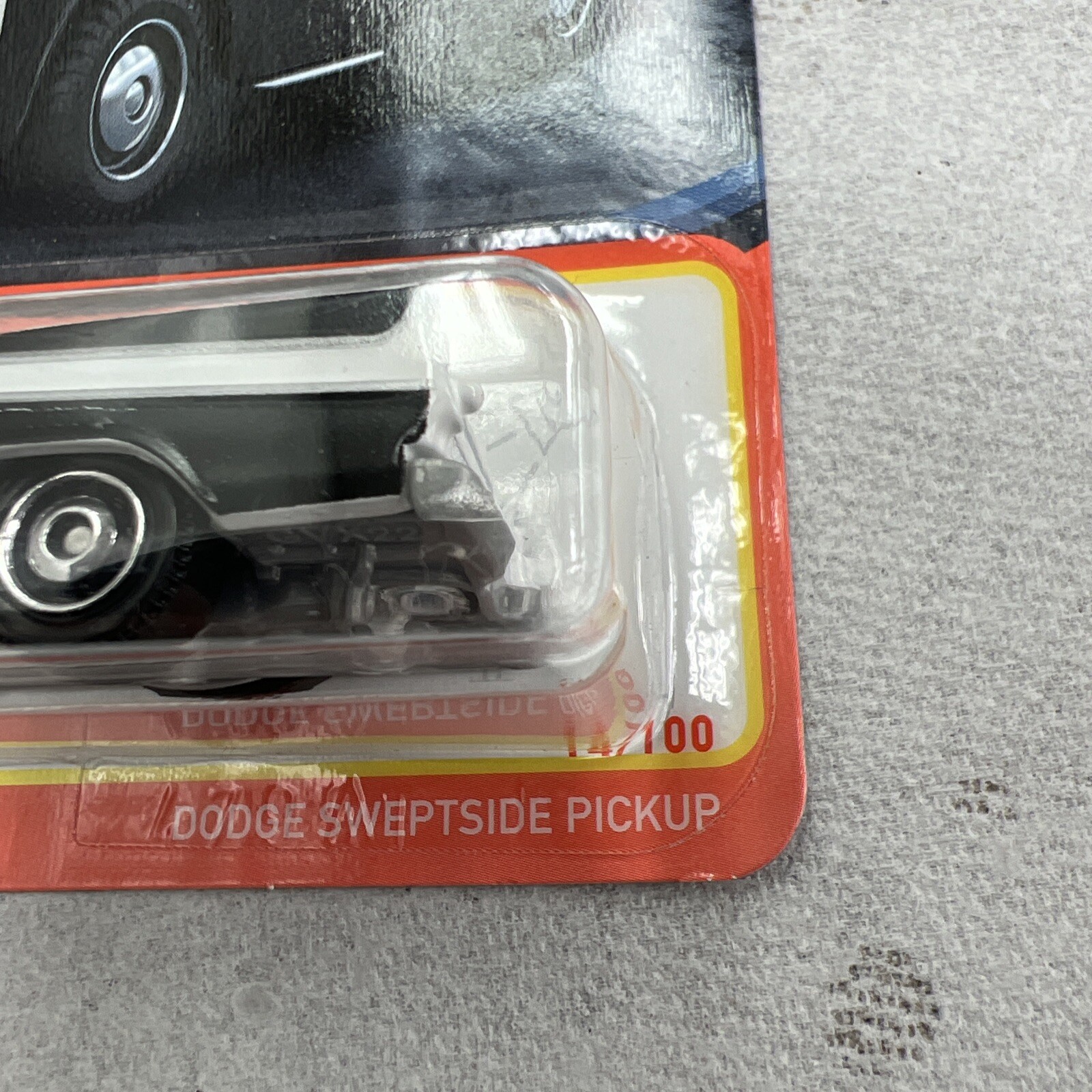 MATCHBOX 70 YEARS DODGE SWEPTSIDE PICKUP BLACK & WHITE #14/100 New On Card B190