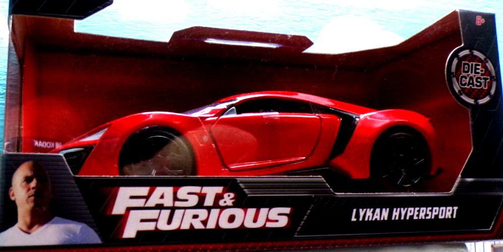 Jada Toys Fast & Furious Lykan Hypersport 1:32 Scale Metal Rubber Plastic Parts!
