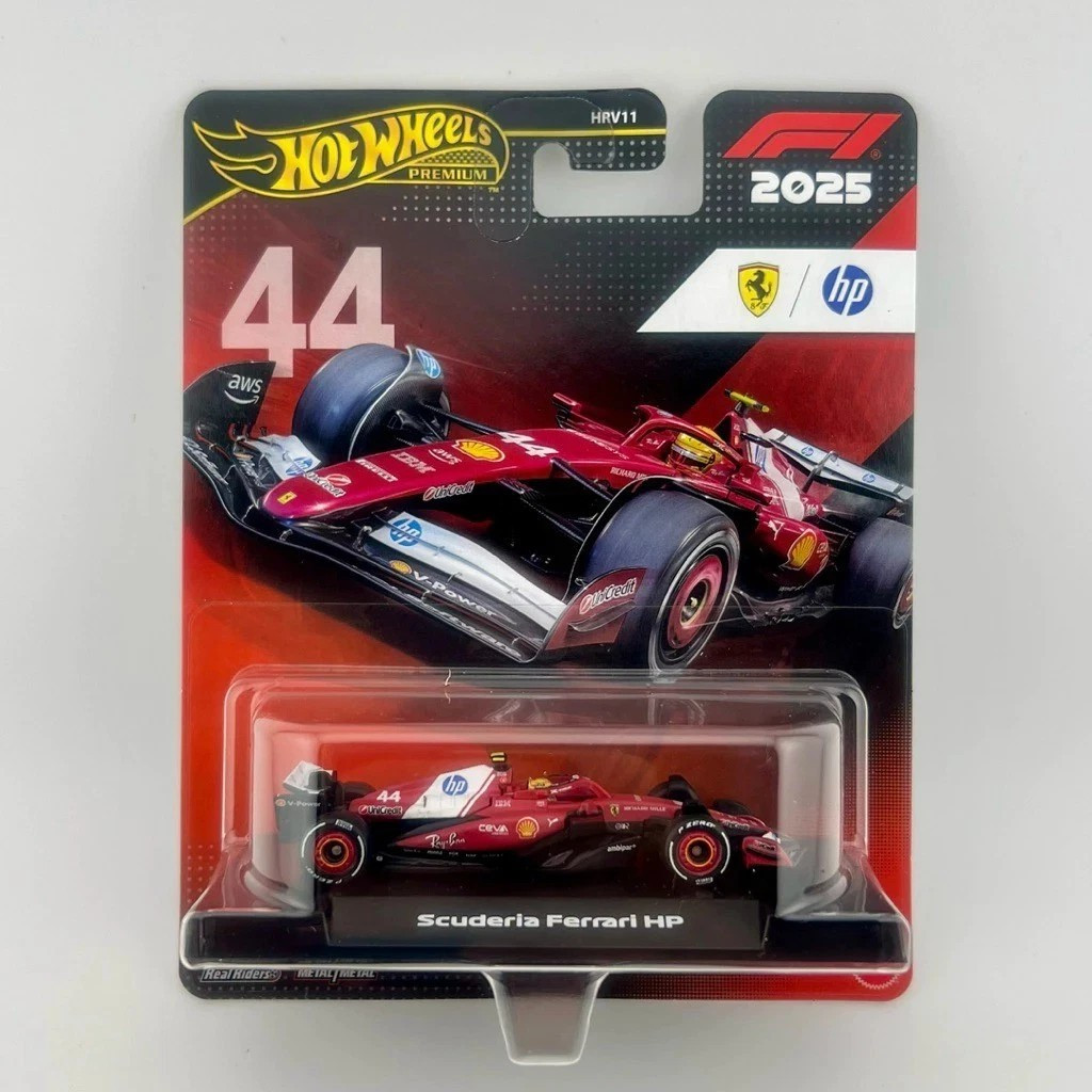 Hot Wheels Premium 1:64 Ferrari F1 Lewis Hamilton #44 Car HRV11 Mattel IN STOCK!