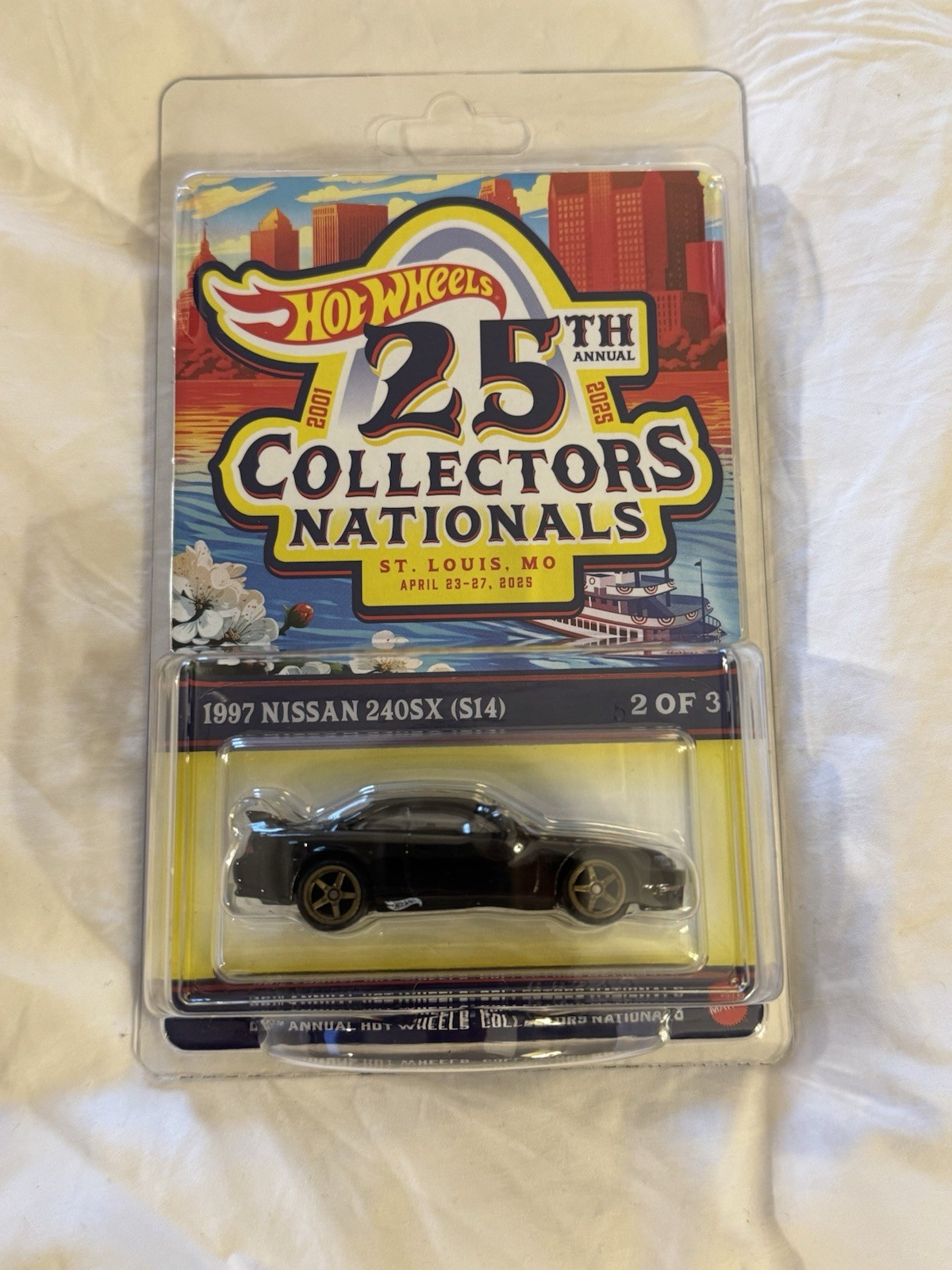 Hot Wheels 25th Nationals St Louis 2025 Nissan 240SX (S14) Silvia #4823 B4