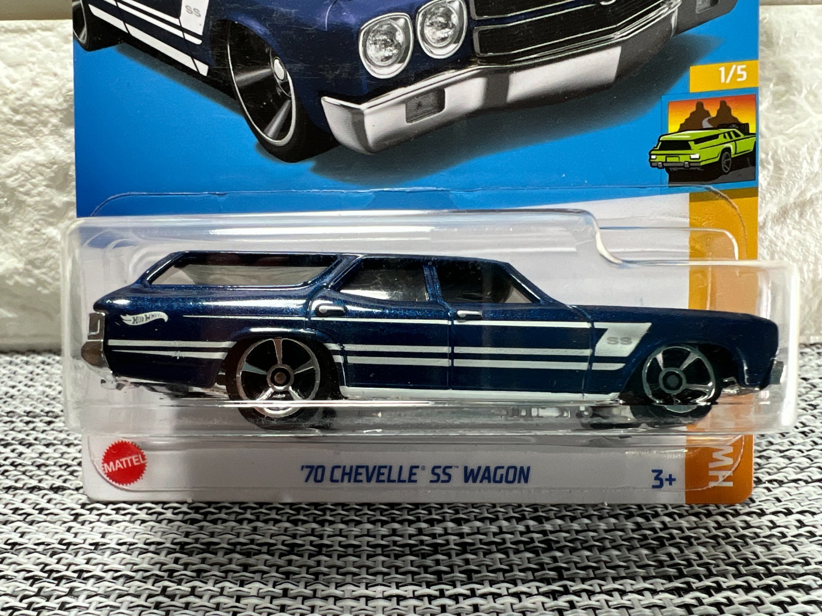 Hot Wheels HW Wagons 1/5 ’70 Chevelle SS Wagon 111/250 Blue