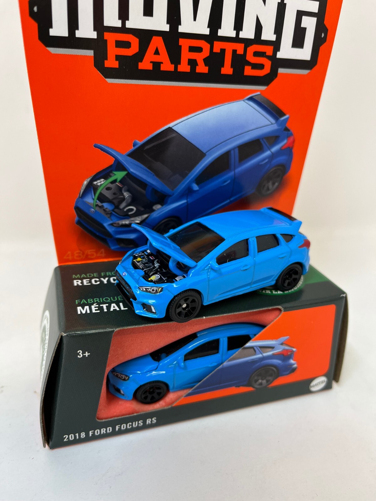 2018 Ford Focus RS * BLUE * 2024 Matchbox Moving Parts Case M HA301