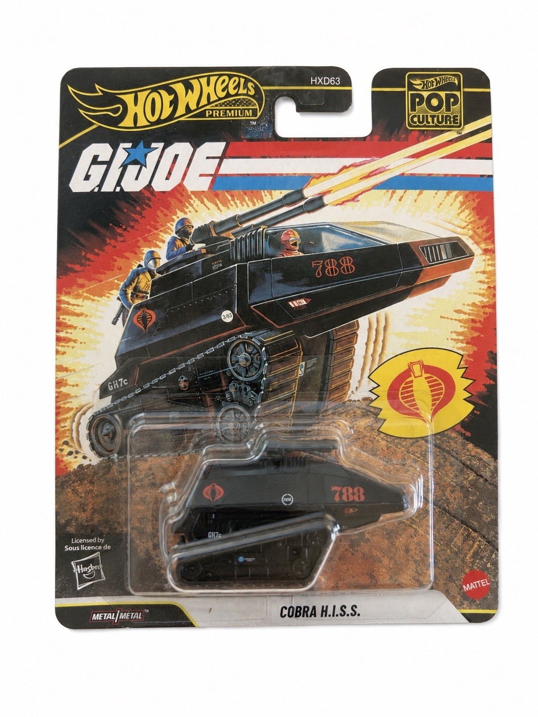 HOT WHEELS PREMIUM COBRA (H.I.S.S.) JHW83 POP CULTURE 2026 GI JOE TANK