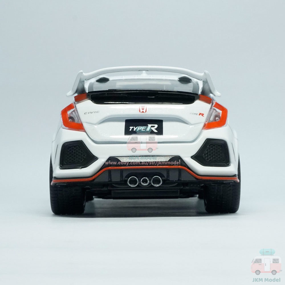 1:32 Honda Civic Type R Model Car Diecast Toy Vehicle Collection Kids Gift White