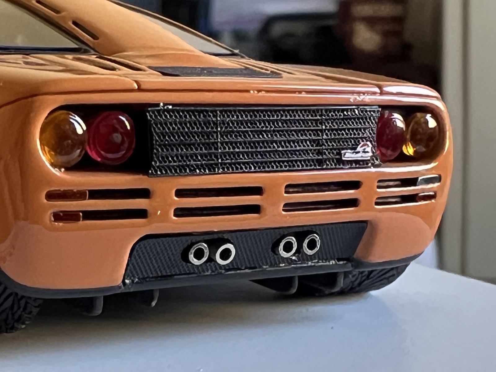 TSM 1:43 McLaren F1 High Mirrors Papaya Orange Diecast Model (TSM134326) RARE