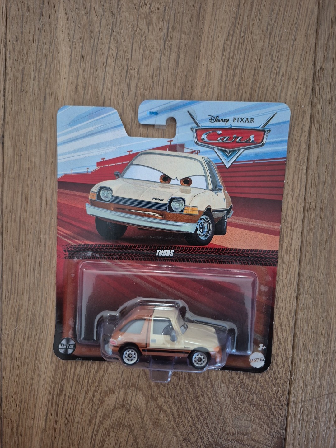 Mattel Disney Pixar Cars Tubbs Pacer Diecast Metal 1:55 Scale Tan Brown New