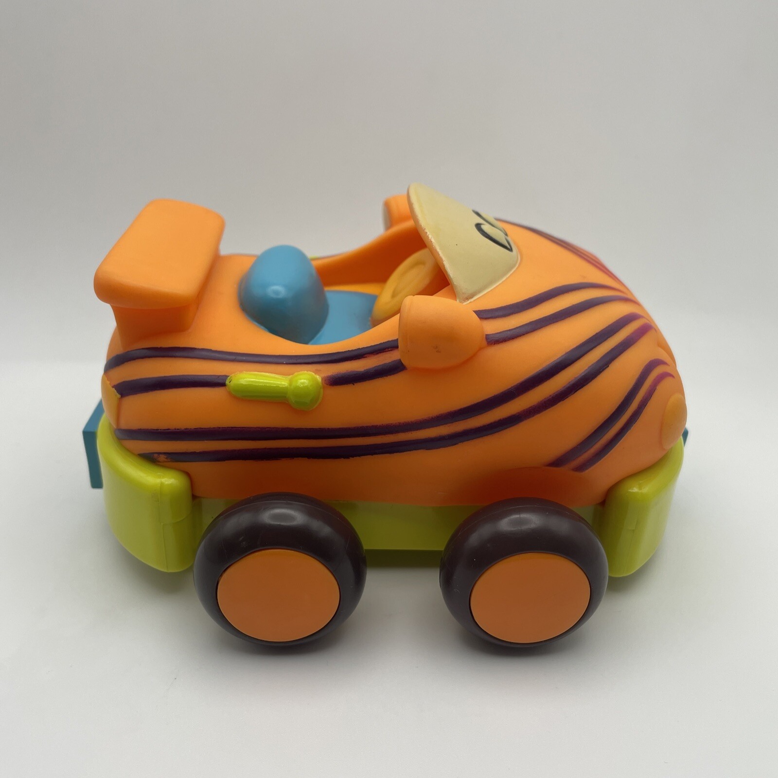 Just B You Brand – Pull Back & Go Rubber Cars – Friction Toys – Set Of 4