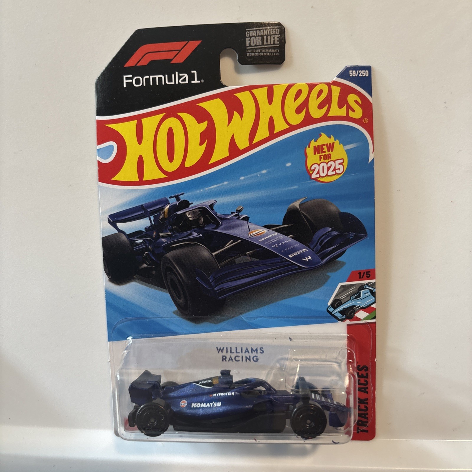Hot Wheels Formula 1 Williams Racing F1 Formula Blue 2025 #59/250