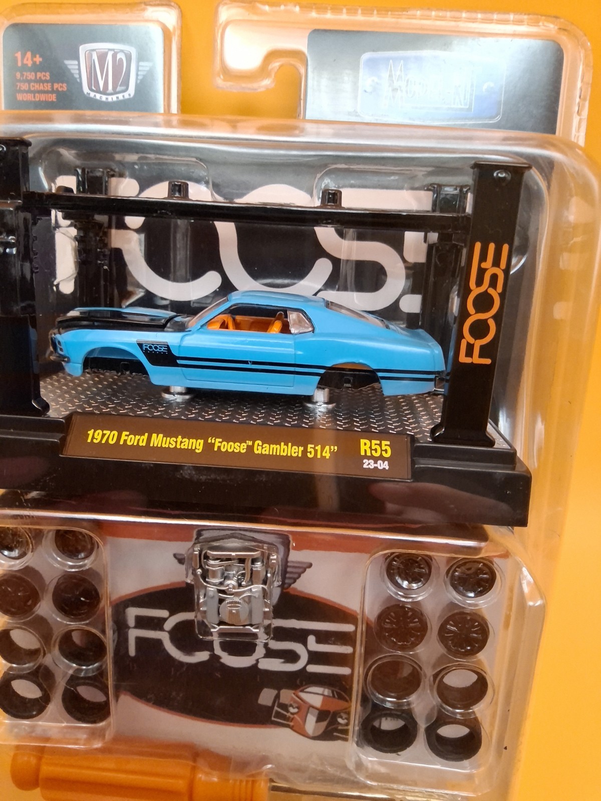 M2 Machines Model Kit Foose Design 1970 Ford Mustang Foose Gambler 514 🔥8