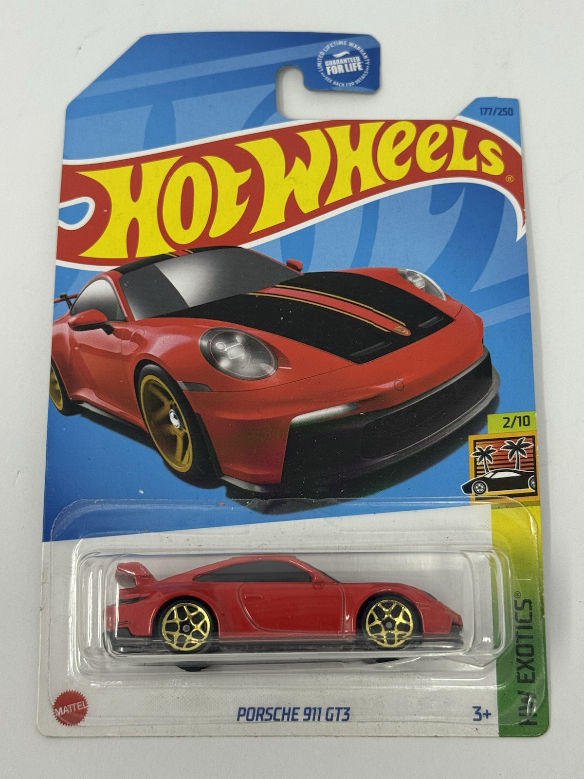 Hot Wheels Exotics Red Porsche 911 GT3 #177 A21