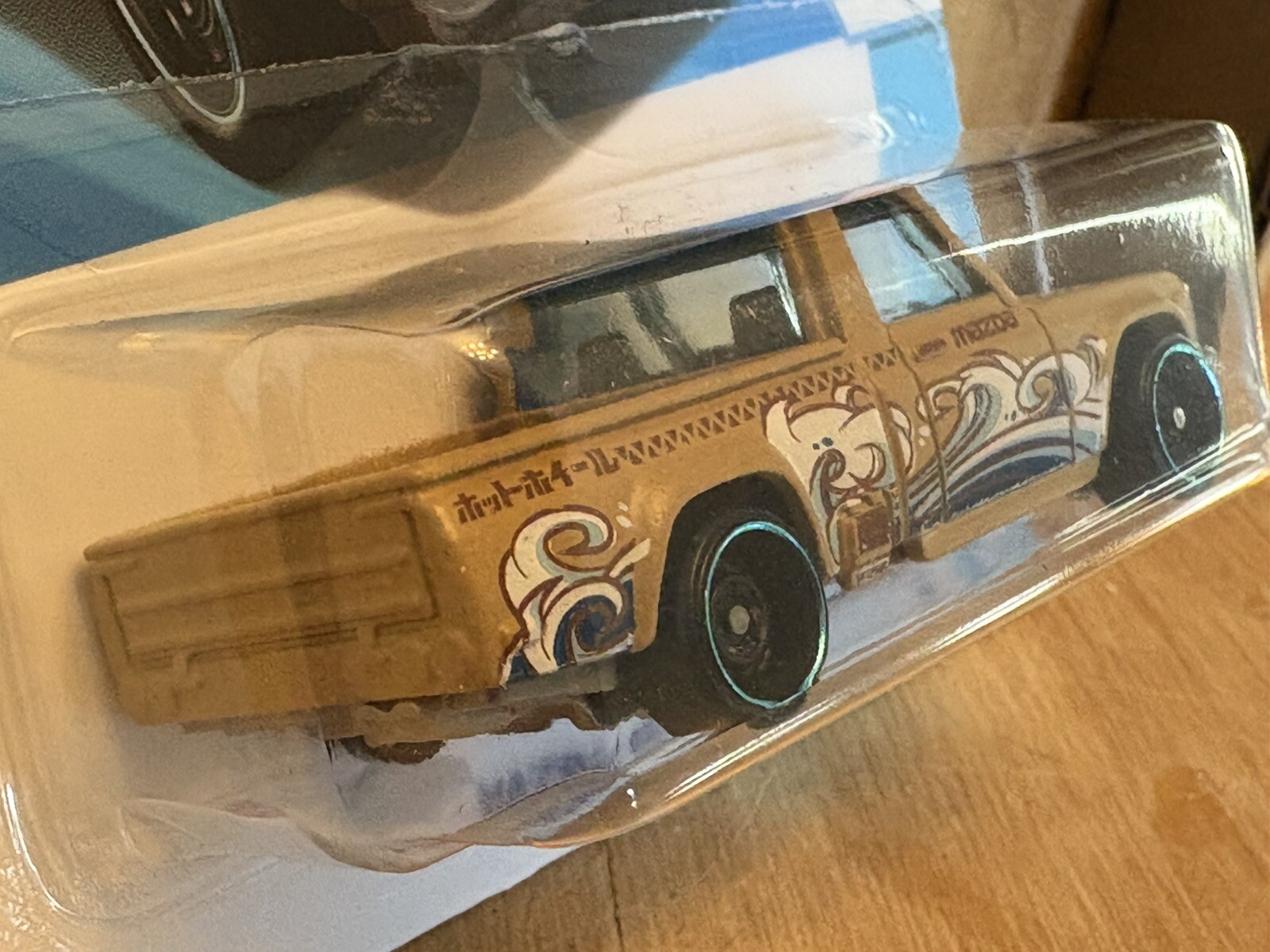 HOT WHEELS TAN MAZDA REPU 47/250 HW J-IMPORTS 2/5 DIECAST TOY TRUCK