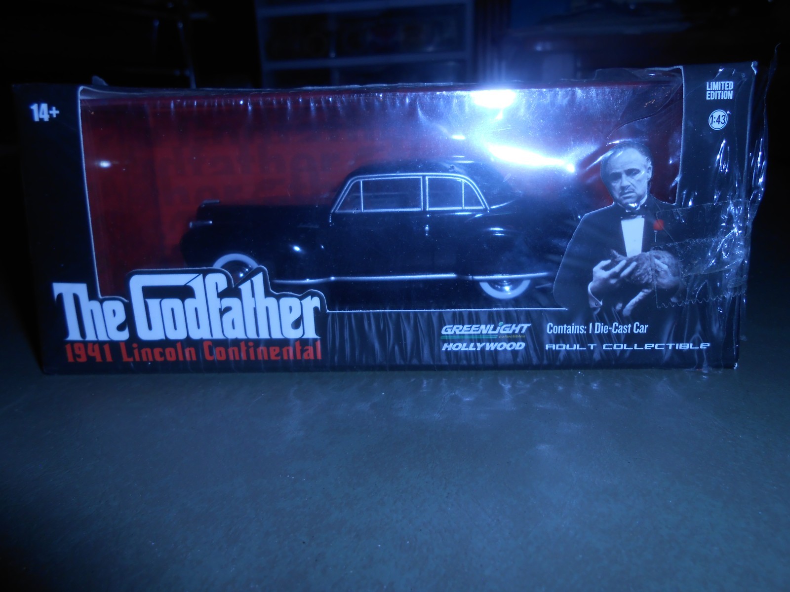 GreenLight Hollywood 1:43 1941 Lincoln Continental Diecast Car Black Godfather