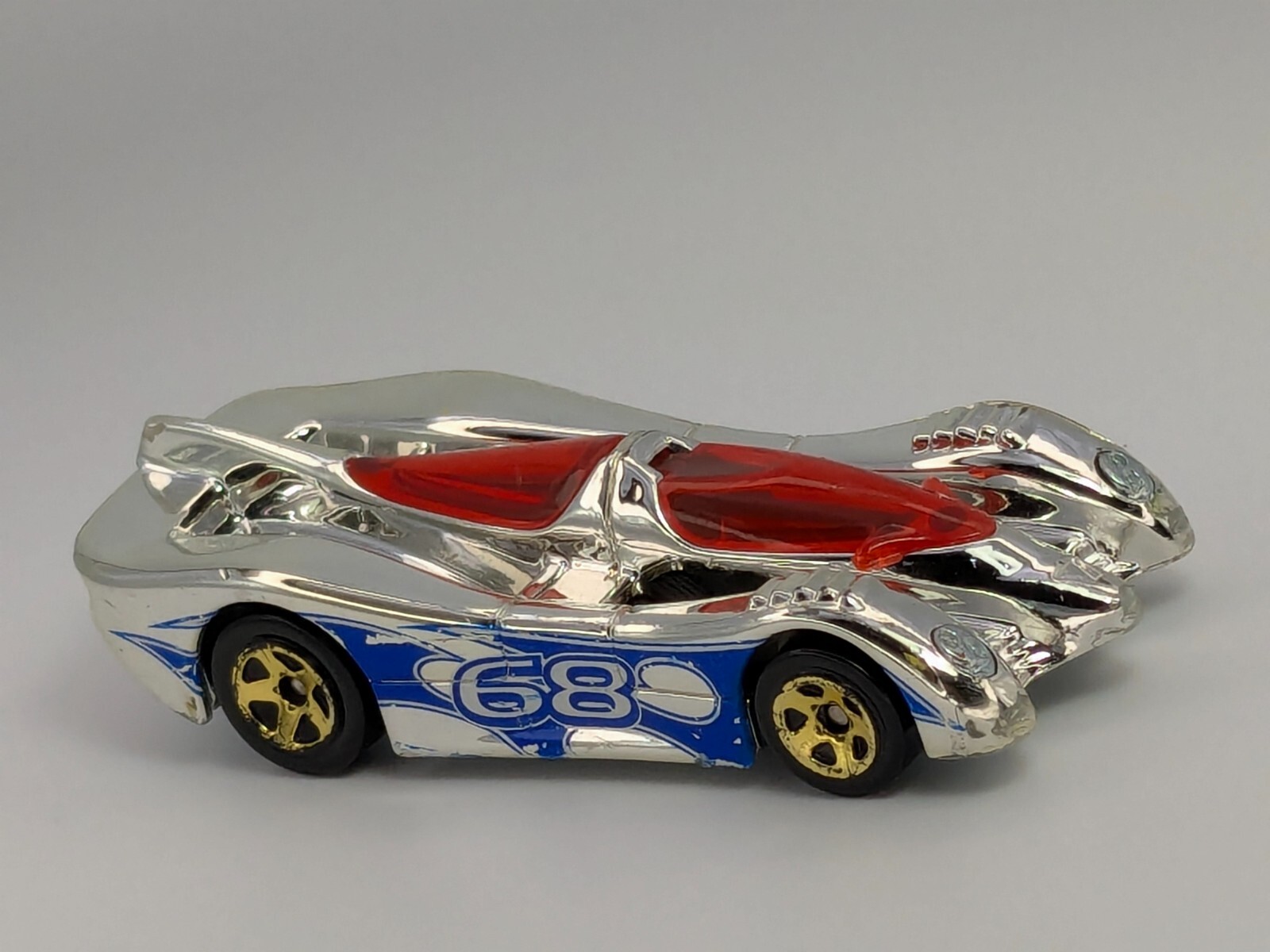 Hot Wheels 2011 Super 6 in 1 Track Exclusive #63 Power Pistons Chrome w/Gold 5SP
