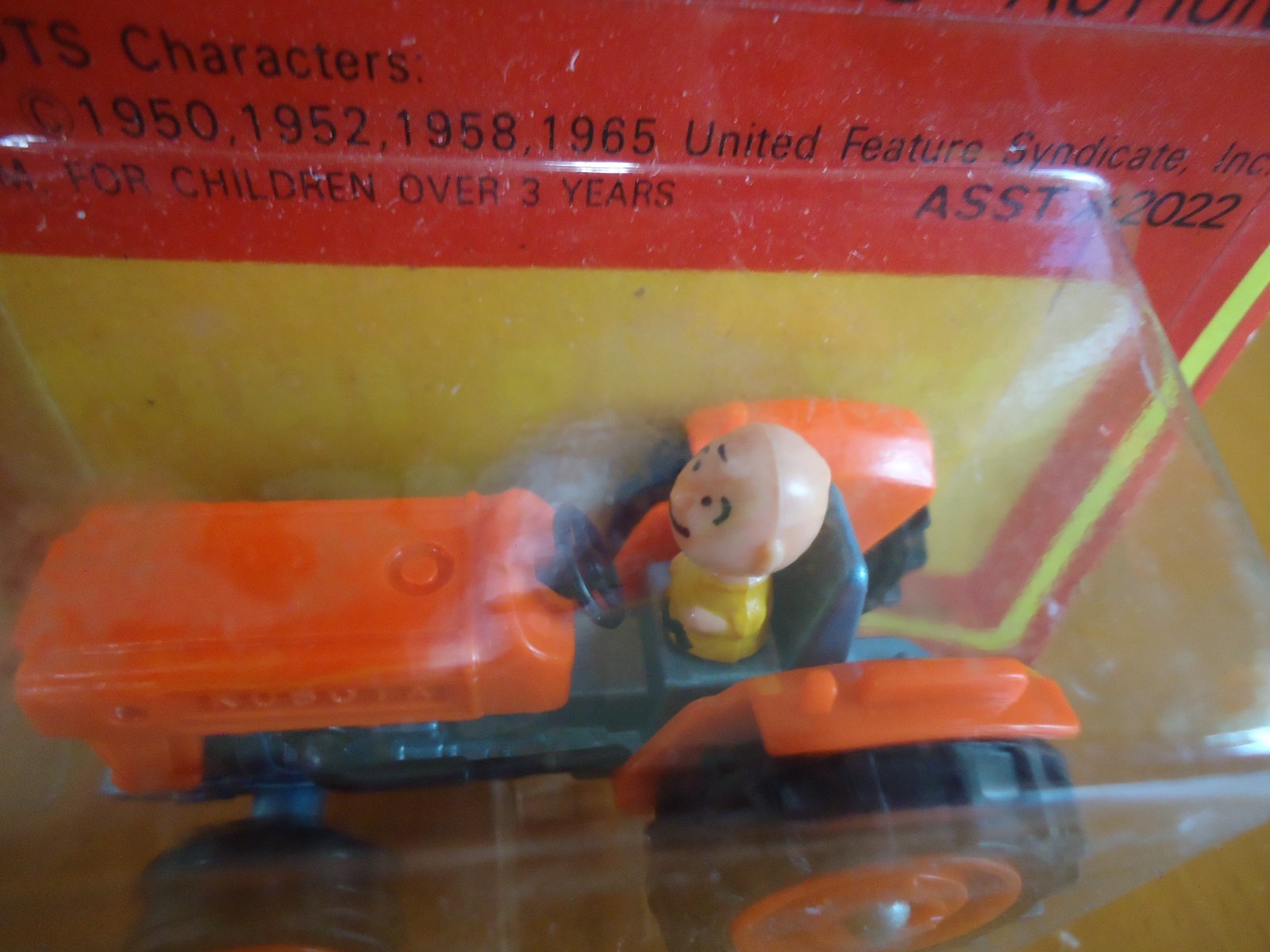 Vintage 1964 Aviva Charlie Brown Tractor Mini Die Cast