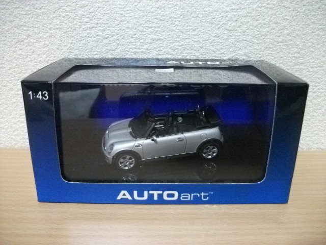 ◇[Special Price] [Shipping] AUTOart 1/43 MINI COOPER S CABRIOLET SILVER◇