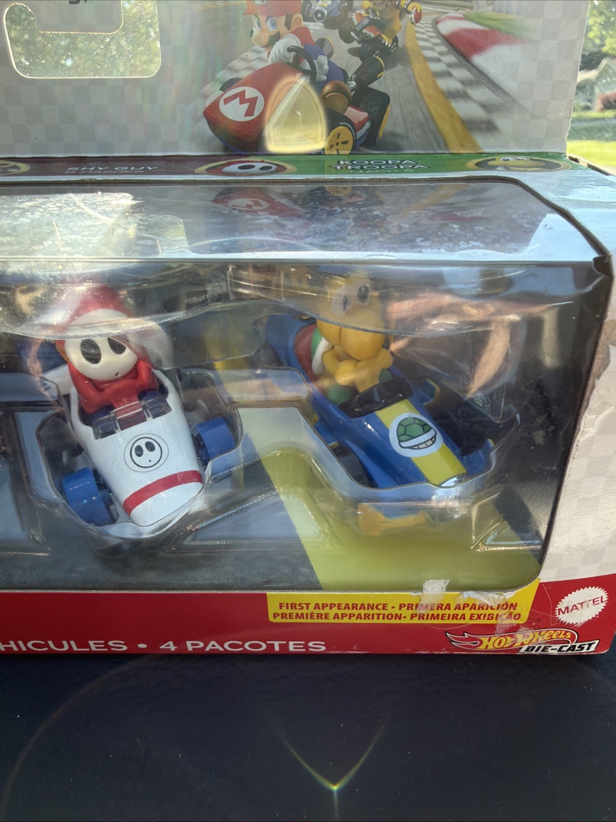 Hot Wheels Mario Kart 4 Pack 1/64 Go Kart – Multi-Color NIB New Sealed Dry Bones