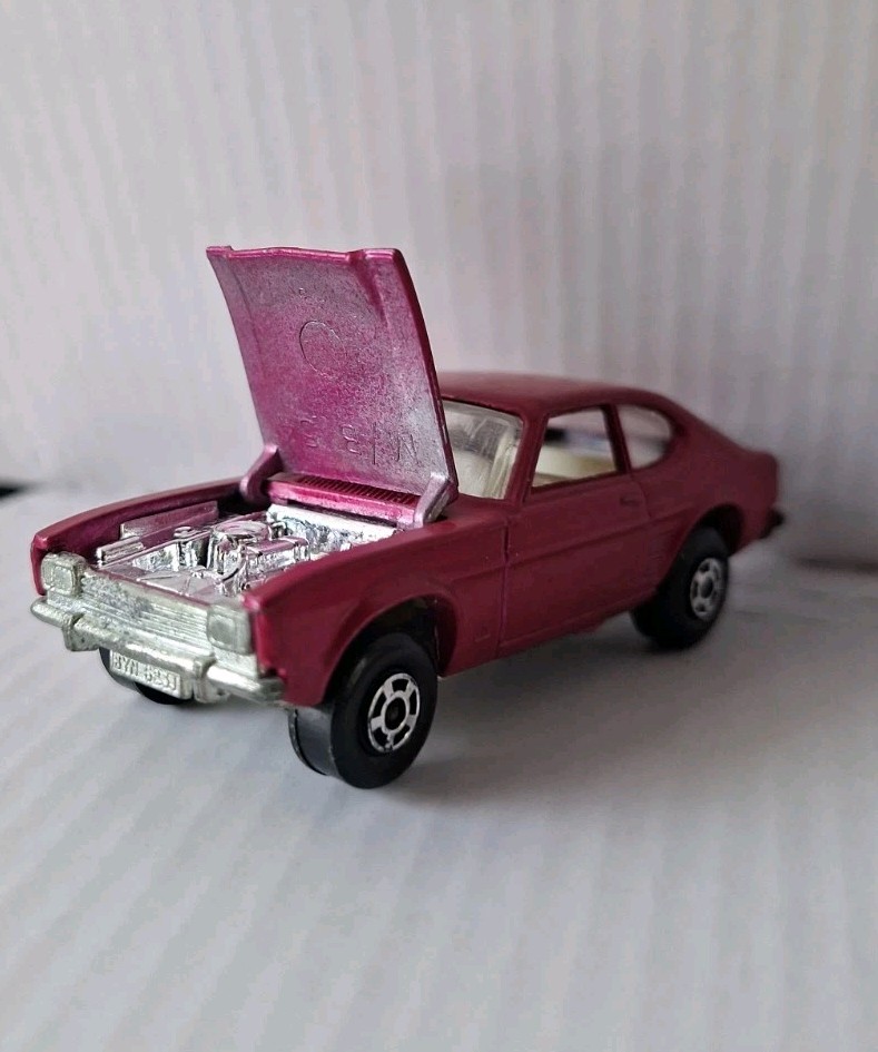Matchbox Lesney Superfast MB54 Pink Magenta Ford Capri – 1970’s 1/64 Diecast