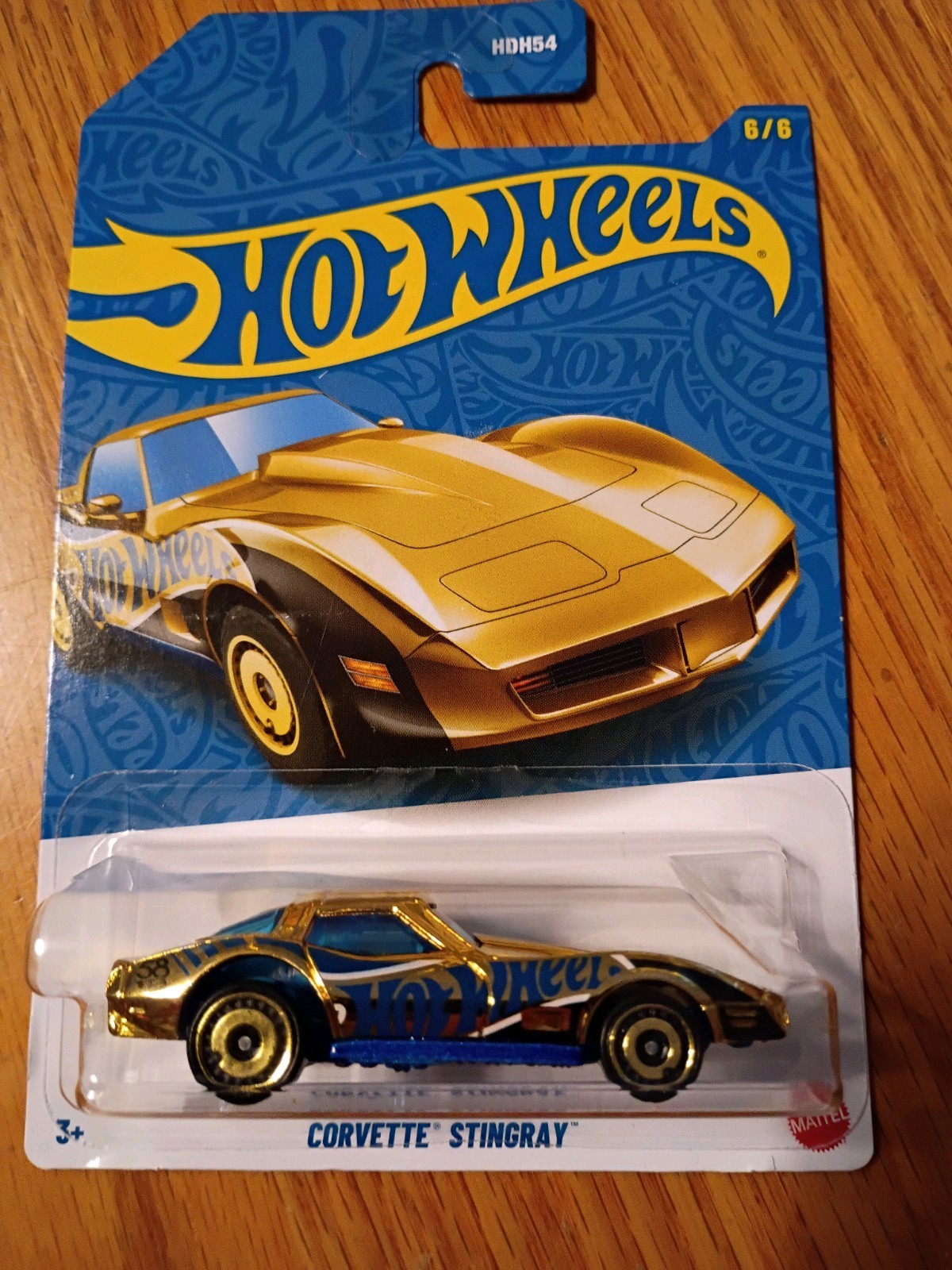 2026 HOT WHEELS 58TH ANNIVERSARY CORVETTE STINGRAY GOLD CHASE 6/6