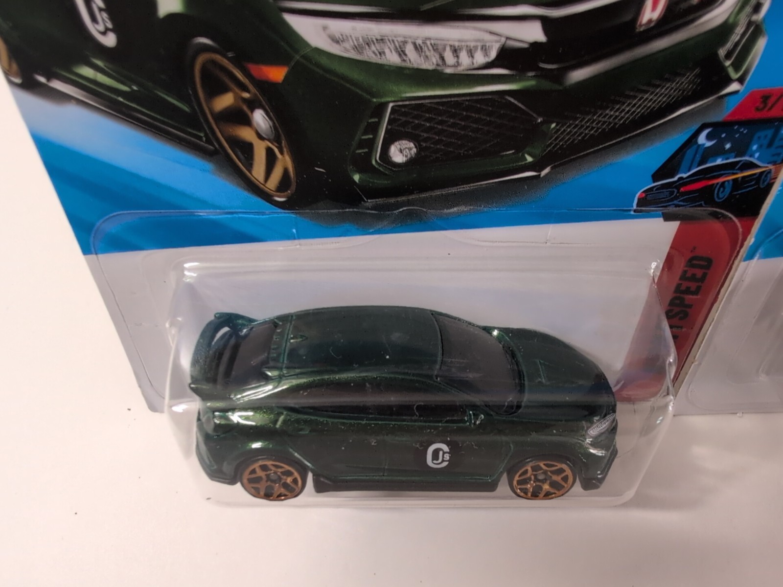 Hot Wheels 2026 F Case 2018 Honda Civic Type R #3/10 Nightspeed Dark Green x 2